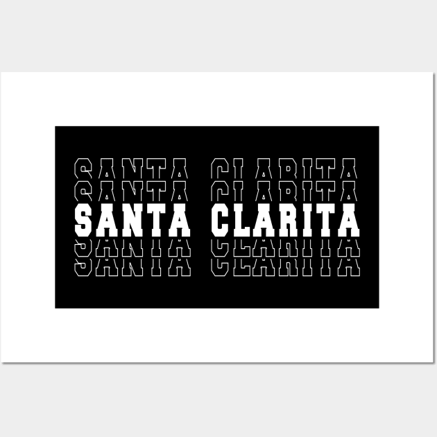 Santa Clarita city California Santa Clarita CA Wall Art by TeeLogic